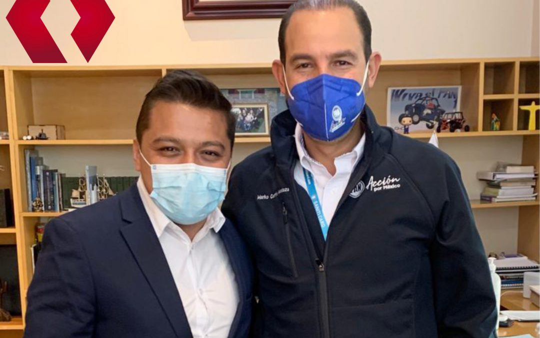 Se reúne Emmanuel Gómez García con el Presidente Nacional del PAN