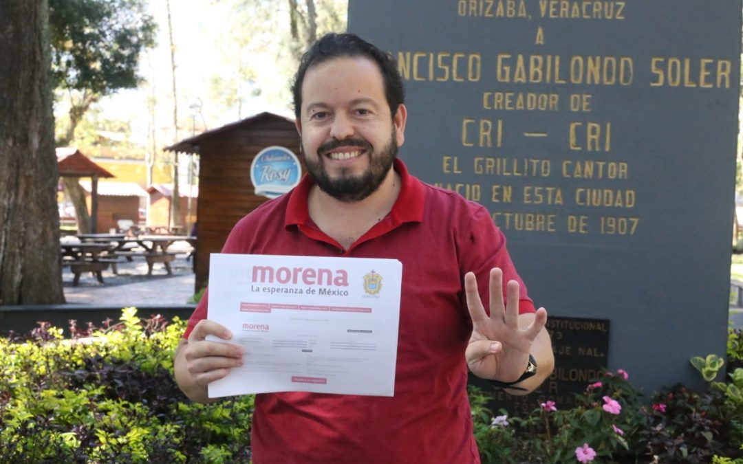 Se registra Juan Carlos sierra como aspirante a la candidatura a la Diputación Local por Orizaba