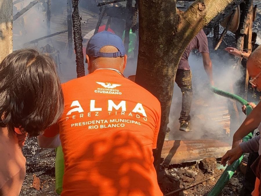 Se solidariza Movimiento Ciudadano con persona que perdió su vivienda en incendio