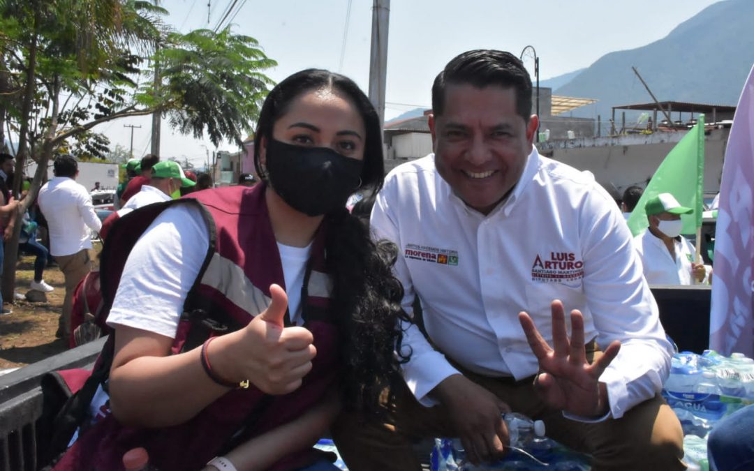 La candidata por MORENA Cinthya Montalvo Pérez, arrancó su campaña para la alcaldía de Ixhuatlancillo