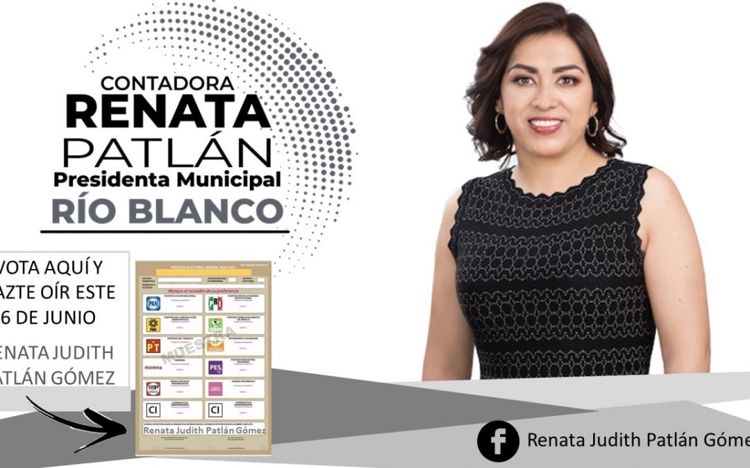 Candidata no registrada en Río Blanco pide votar por ella y marcar la boleta