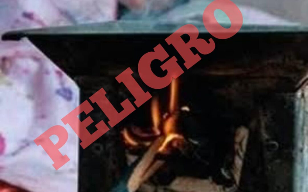 Peligroso usar anafres para generar calor