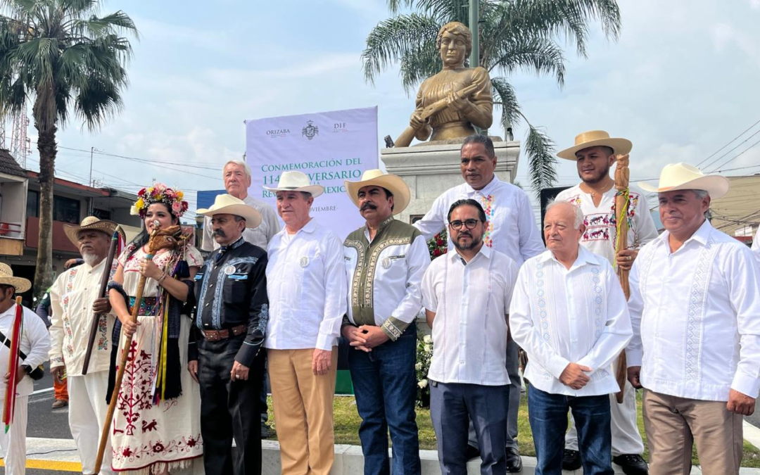 Conmemoran en Orizaba el 114 aniversario de la Revolución Mexicana