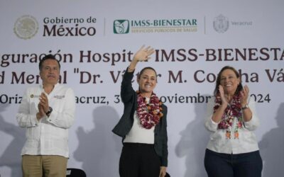 Inauguran Claudia Sheinbaum y Rocío Nahle el Hospital de Salud Mental en Orizaba
