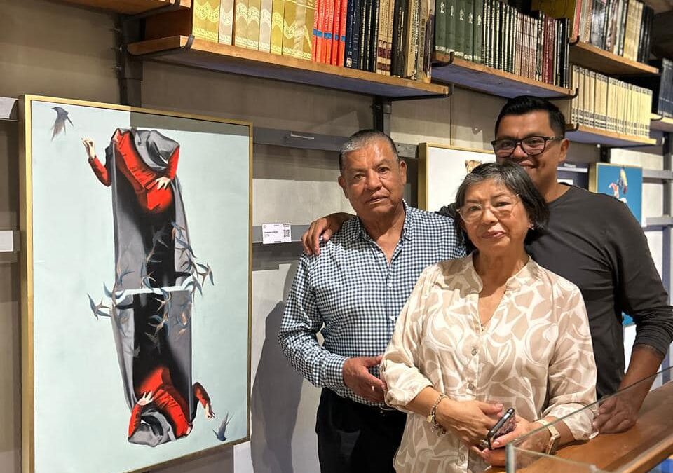 Destacado artista mendocino expone sus pinturas en la capital del Estado