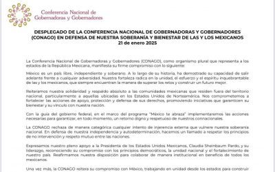 Gobernadores cierran filas con Claudia Sheinbaum en defensa de la soberanía