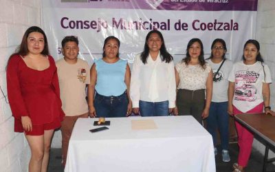 Se registra Santa Analilia García Gallardo como candidata de MORENA-Verde a la Presidencia Municipal de Coetzala