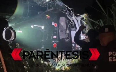 Se desploma helicóptero de José Abella en Fortín