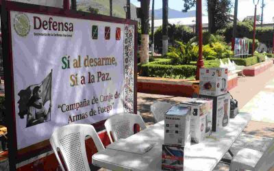 Campaña de Canje de Armas en Camerino Z. Mendoza promueve la seguridad ciudadana