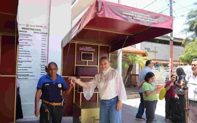 Nuevos carritos para lustradores del Parque Miguel Hidalgo