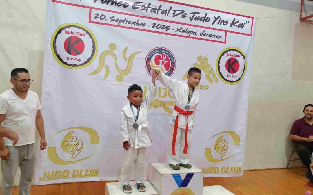 Shinsekai Judo Kids de Ciudad Mendoza triunfa en torneo estatal de Xalapa