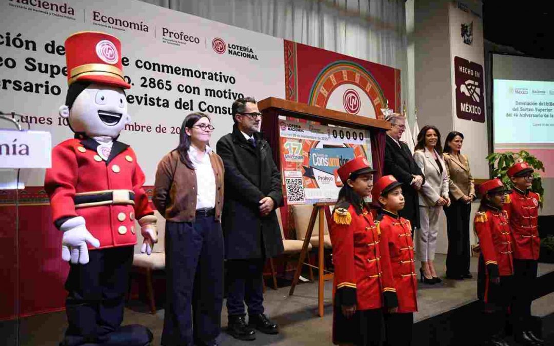 Emiten billete de lotería para celebrar 49 años de la Revista del Consumidor
