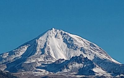 Primera nevada de invierno en el Pico de Orizaba