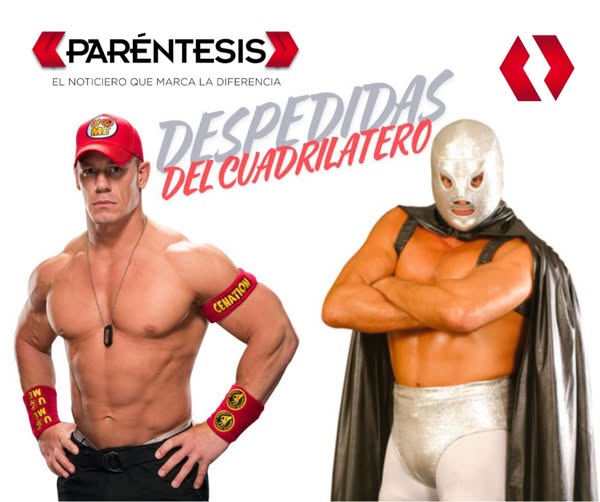 Se despiden de los cuadriláteros el Hijo del Santo y John Cena