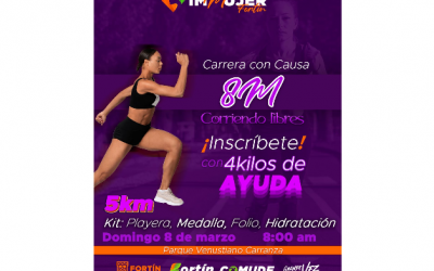 Fortín invita a carrera con causa 5k y por las mujeres