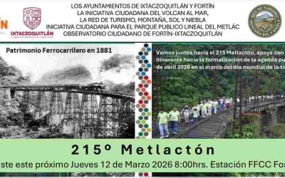 Metlactón 215 convoca a rescatar patrimonio ferroviario
