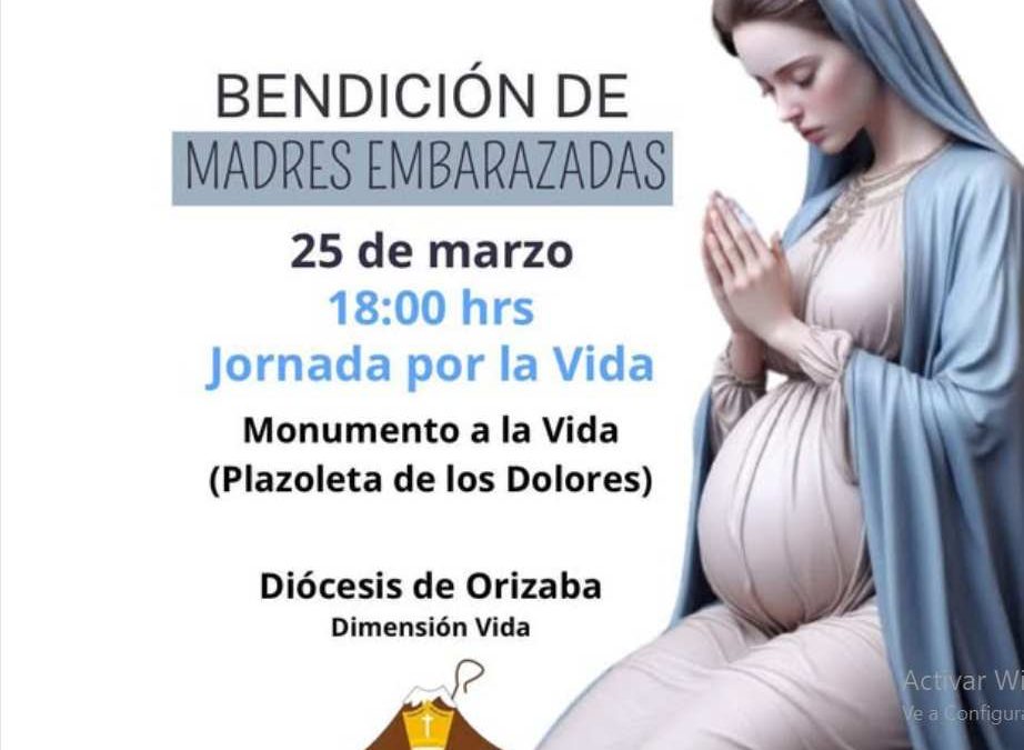 Bendecirán a mujeres embarazadas en la Plazoleta de Los Dolores