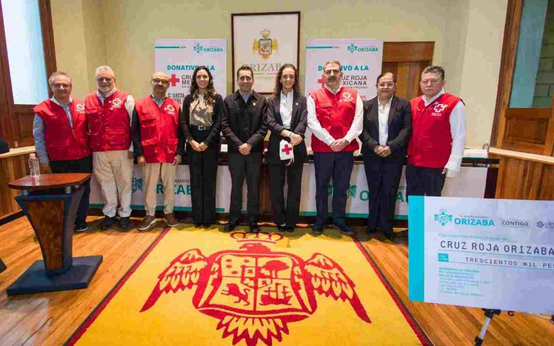 Arranca colecta de Cruz Roja con respaldo del Ayuntamiento de Orizaba