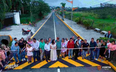 Cumple Fortín con una de las obras más esperadas: inauguran la calle del Recinto Ferial