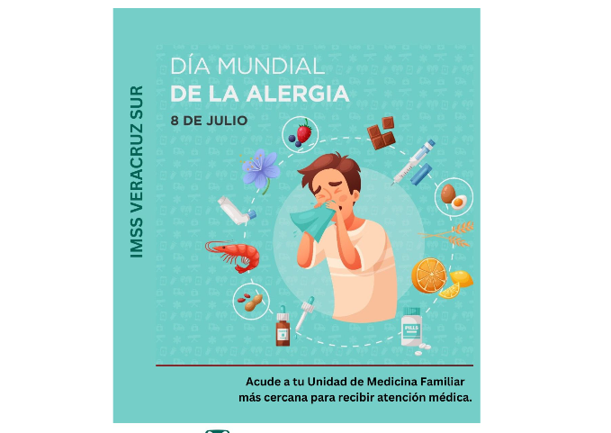 Invita IMSS Veracruz Sur a informarse ante diversas alergias