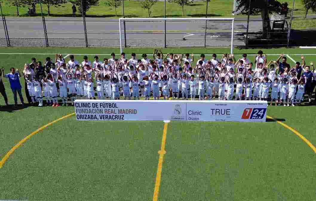 Más de 100 niñas y niños inician en Orizaba el primer Clinic de la Fundación Real Madrid