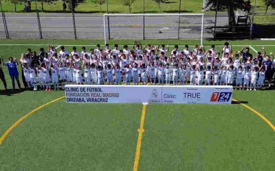 Más de 100 niñas y niños inician en Orizaba el primer Clinic de la Fundación Real Madrid
