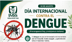 Promueve IMSS Veracruz Sur prevención contra dengue