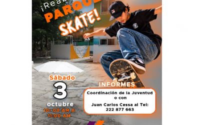 Fortín reabrirá el Parque Skate con actividades gratuitas para toda la familia